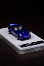 Deepmaker 1:64 Porsche Singer DLS Blue Metallic Resin Model Car