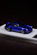 Deepmaker 1:64 Porsche Singer DLS Blue Metallic Resin Model Car angle
