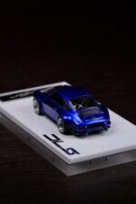 Deepmaker 1:64 Porsche Singer DLS Blue Metallic Resin Model Car back angle
