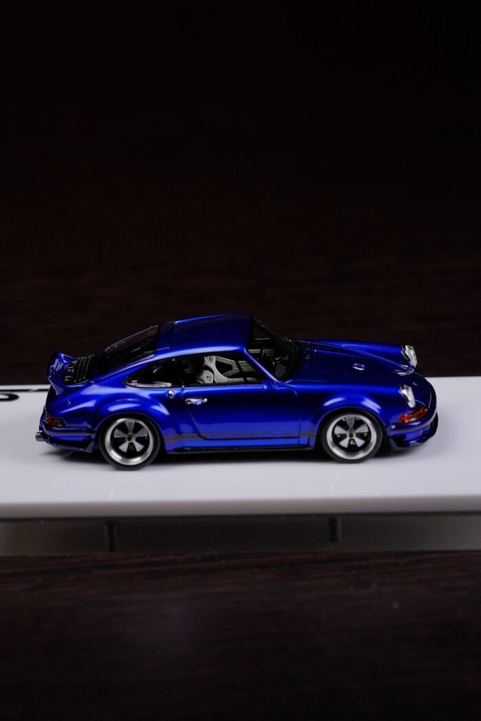 Deepmaker 1:64 Porsche Singer DLS Blue Metallic Resin Model Car - Image 7