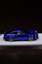 Deepmaker 1:64 Porsche Singer DLS Blue Metallic Resin Model Car side