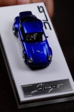 Deepmaker 1:64 Porsche Singer DLS Blue Metallic Resin Model Car Hand