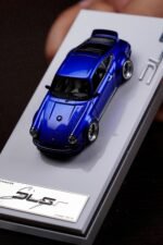 Deepmaker 1:64 Porsche Singer DLS Blue Metallic Resin Model Car