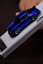 Deepmaker 1:64 Porsche Singer DLS Blue Metallic Resin Model Car