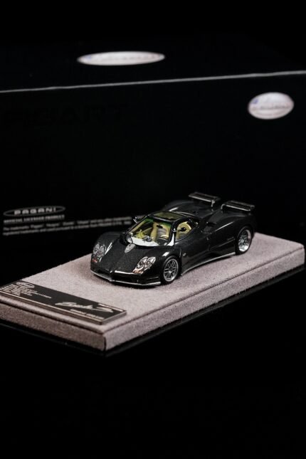 Figart Model 1:64 Pagani Zonda C12S 2000 Black Carbon Fiber Resin Model Car