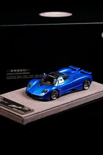 Figart Model 1:64 Pagani Zonda C12S 2000 Blu Francia Resin Model Car