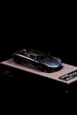Gryning 1:64 Koenigsegg  Jesko Absolut 7332 Deep Sea Blue / Sweet Mandarin Resin Model Car - Image 5