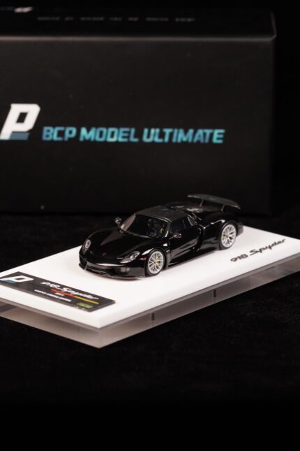 BCP Model 1:64 Porsche 918 Black Limited 199 PCS Resin Model Car