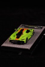 Gryning 1:64 Koenigsegg Jesko Absolut Green/Sweet Mandarin Limited 299 PCS Resin Model Car - Image 7