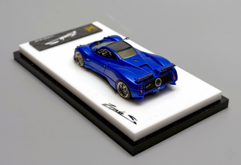 DMY 1:64 Pagani Zonda S Lobella Blue BackSide