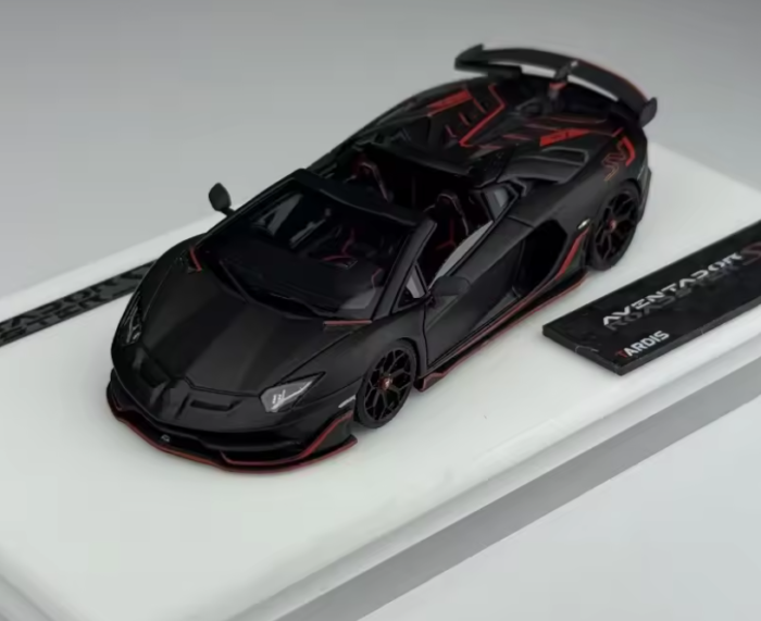 Tardis 1:64 Aventador SVJ Roadster Dark Grey - Image 2