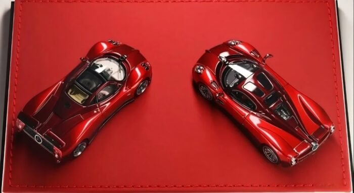 Figart Model 1:64 Pagani Zonda x Pagani Utopia Red Dual Set Special Edition Resin Model Car - Image 2