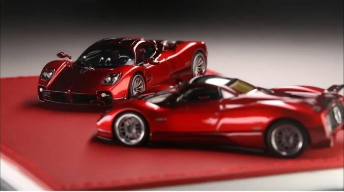 Figart Model 1:64 Pagani Zonda x Pagani Utopia Red Dual Set Special Edition Resin Model Car - Image 3