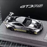 Timothy & Pierre 1:64 Porsche 992 GT3Rs Tungsten Steel Silver Resin Model Car Front