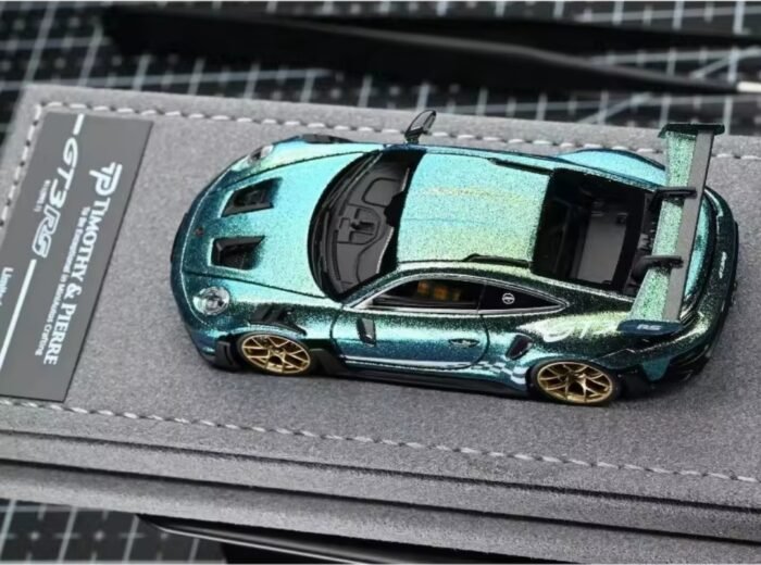 Timothy & Pierre 1:64 Porsche 992 GT3RS Dark Olive Metallic Resin Model Car