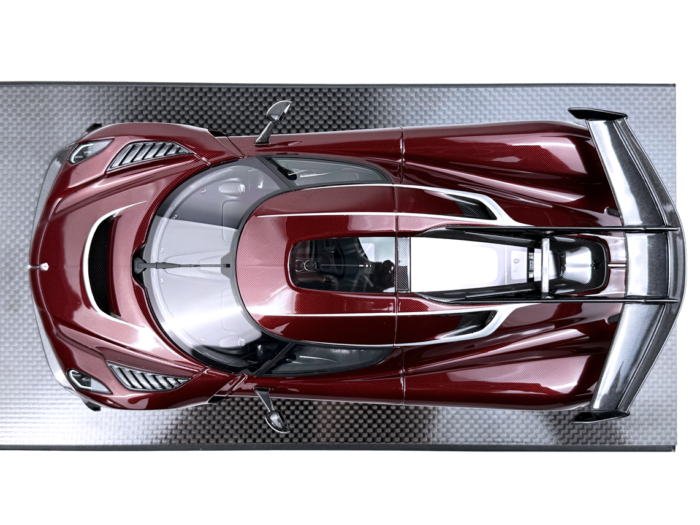Frontiart 1/18 Koenigsegg Jesko Red Tinted Carbon Resin Model Car - Image 7