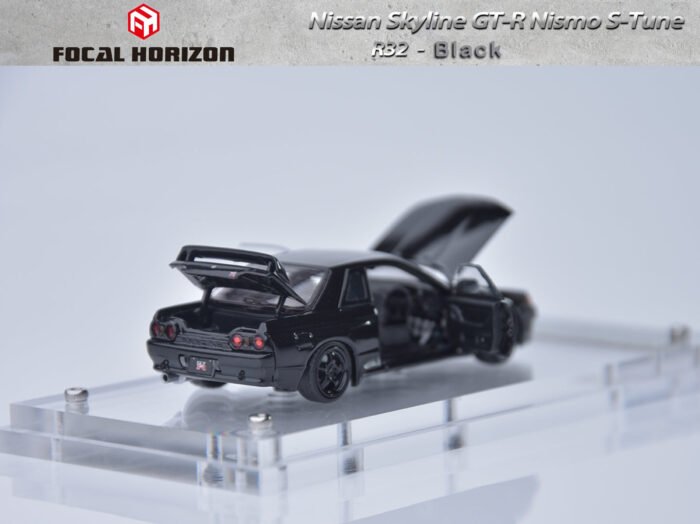 Focal Horizon 1:64 Nissan Skyline GTR R32 Nismo S Tune 3rd Generation Black Diecast Model Car - Image 6