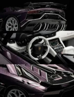 TARDIS 1:64 Aventador SVJ Roadster Amethyst - Image 4