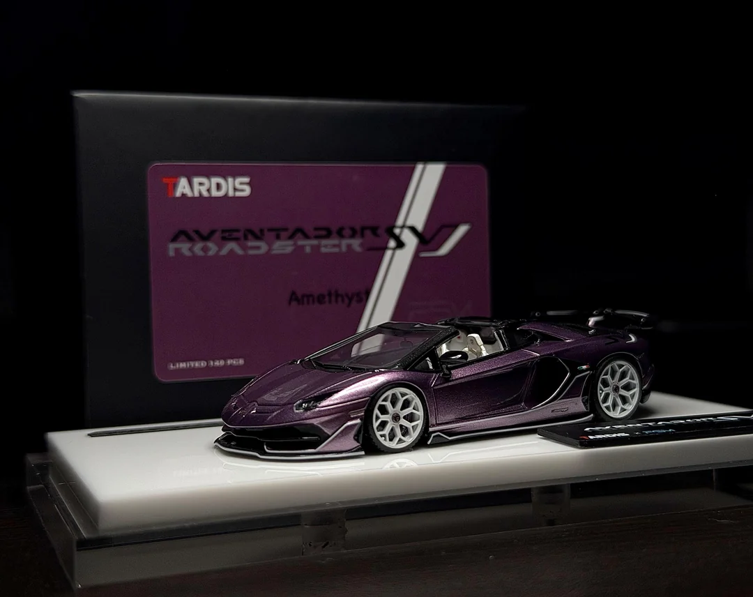 amethyst-purple-aventador-by-tardis-v0-6k3n9g94vpug1 TARDIS 1:64 Aventador SVJ Roadster Amethyst - Image 1