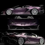 TARDIS 1:64 Aventador SVJ Roadster Amethyst - Image 2