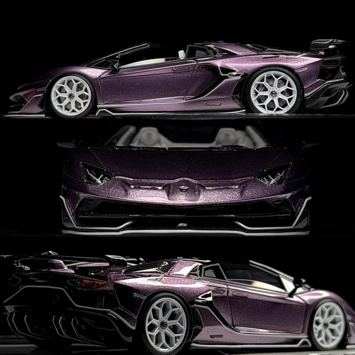 TARDIS 1:64 Aventador SVJ Roadster Amethyst - Image 2