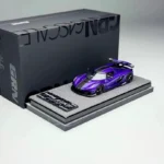 Gryning  1:64 Koenigsegg Jesko Attack in Pearl Purple/Carbon Fiber Resin Model Car