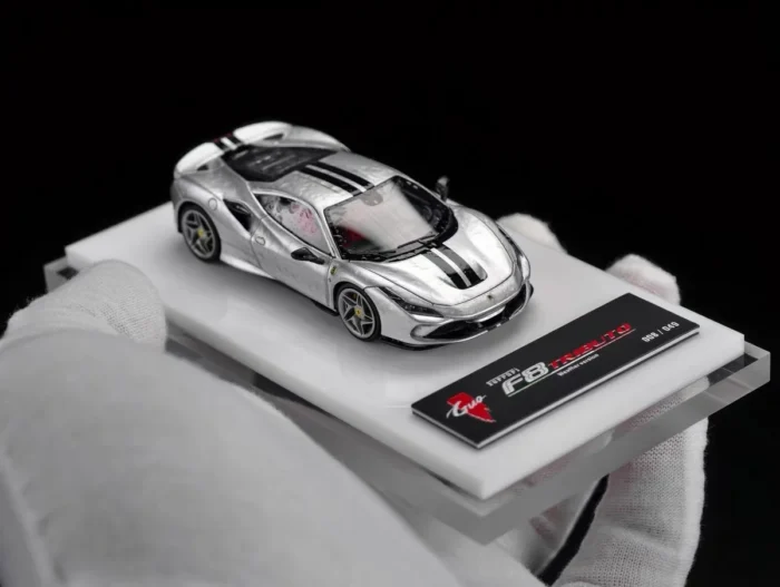 GUO 1:64 F8 Tributo Argento Nurburgring Rainy Weathered Limited 49 PCS - Image 4